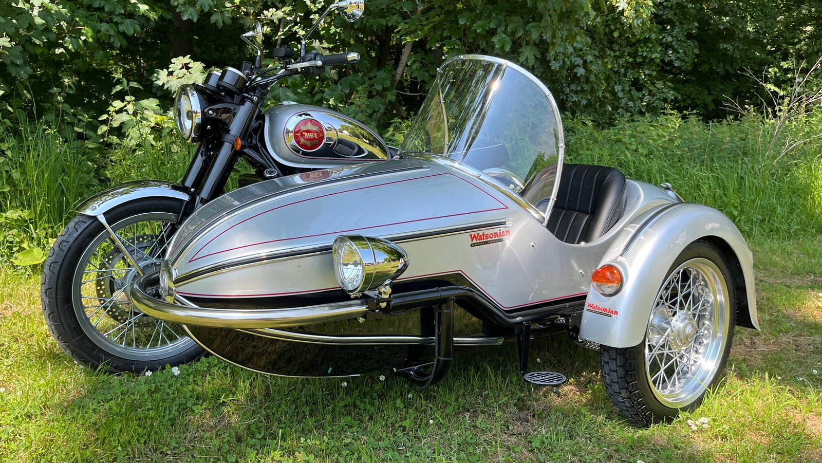 Watsonian sidecar on BSA Gold Star 650