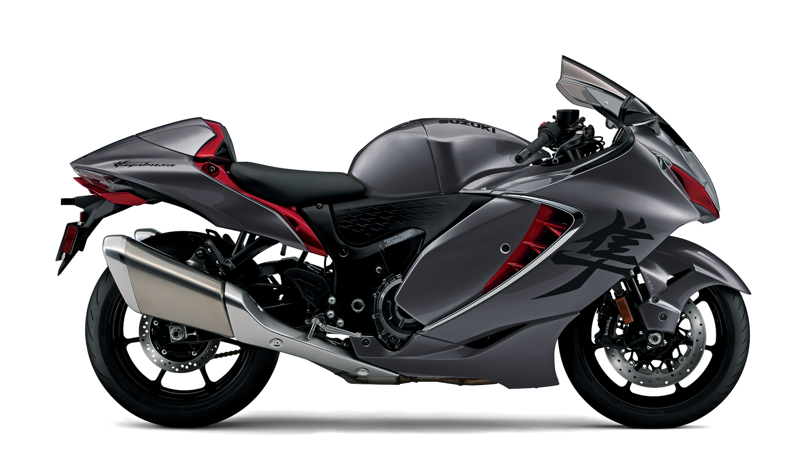 2023 Suzuki Hayabusa in grey with red accent