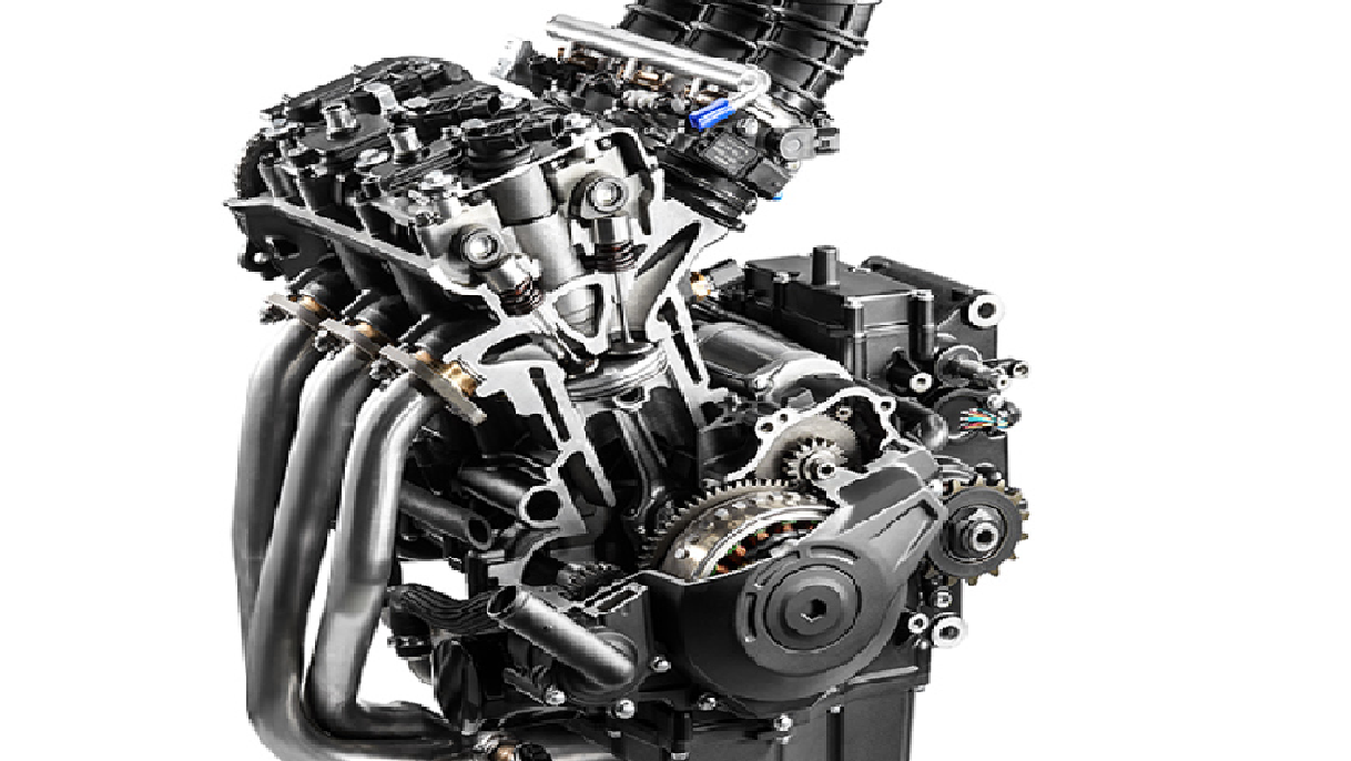 CFMoto three-cylinder engine