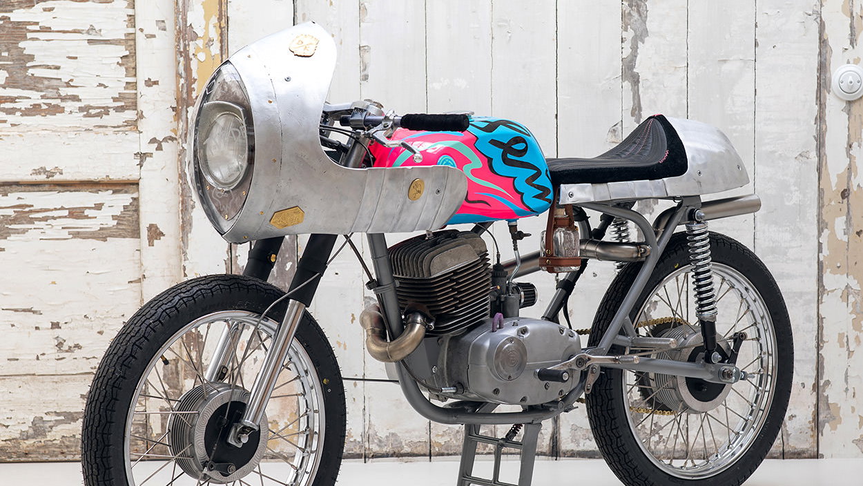 keg racer cafe racer garageboss cz175
