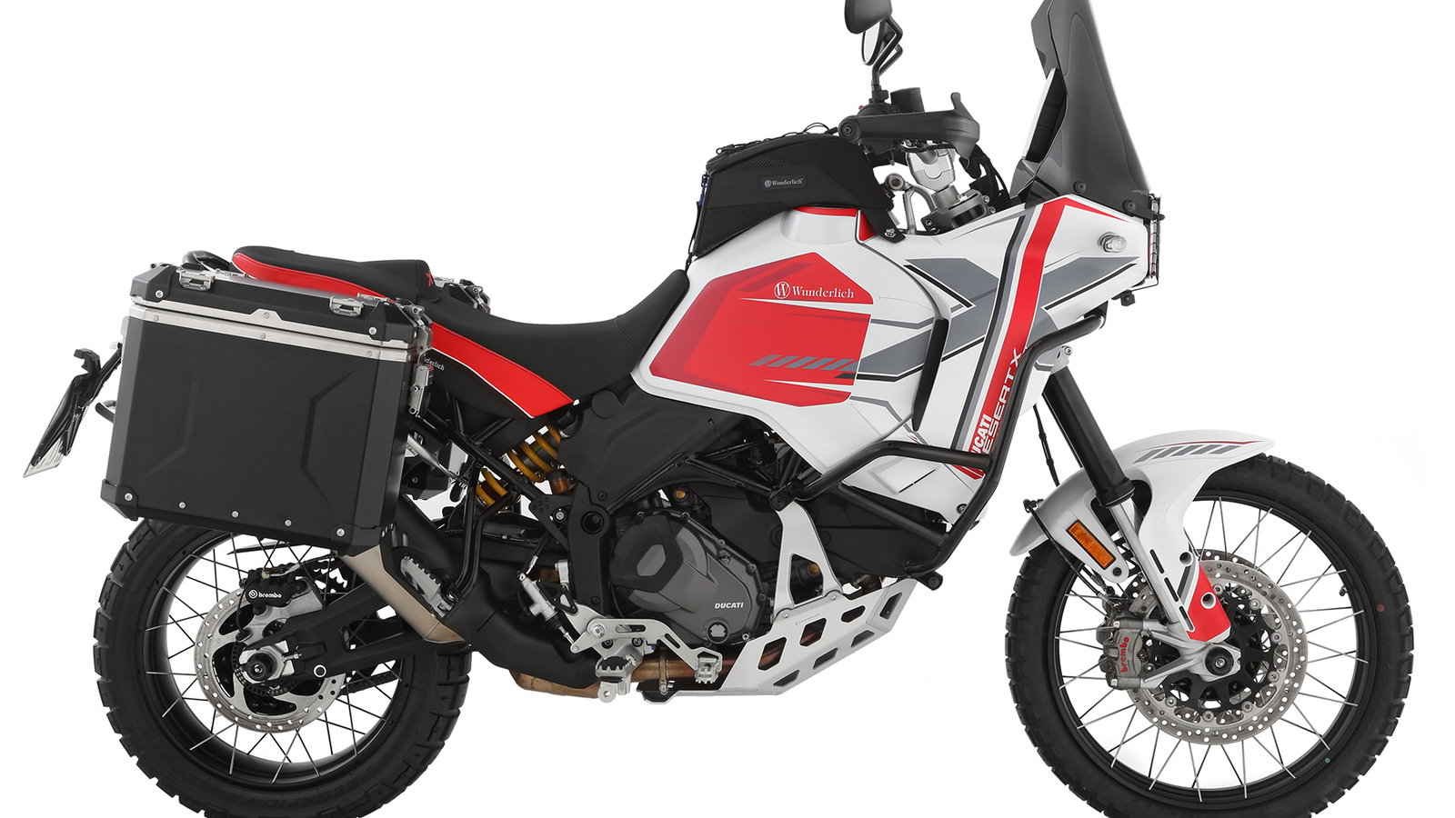 Ducati DesertX with Wunderlich add-ons