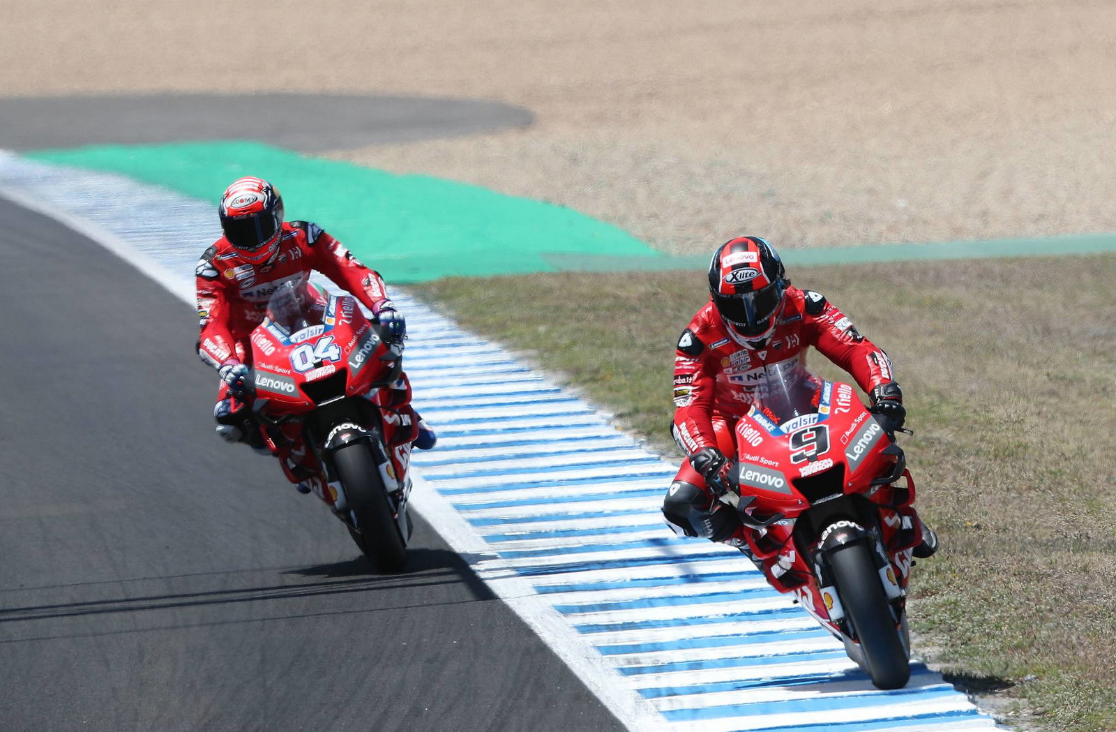 Petrucci beats Marquez with lap record, Rossi in Q1