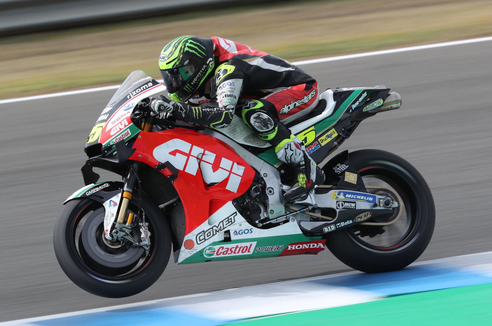 Pol quick, comfortable on KTM's carbon-fibre swingarm 