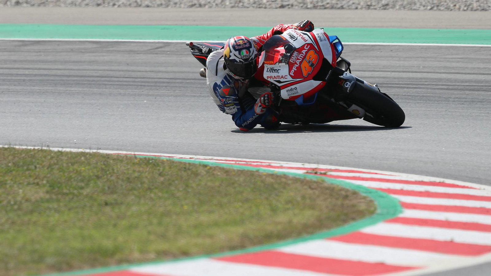Miller: Rear brake risky on slippery, scary track