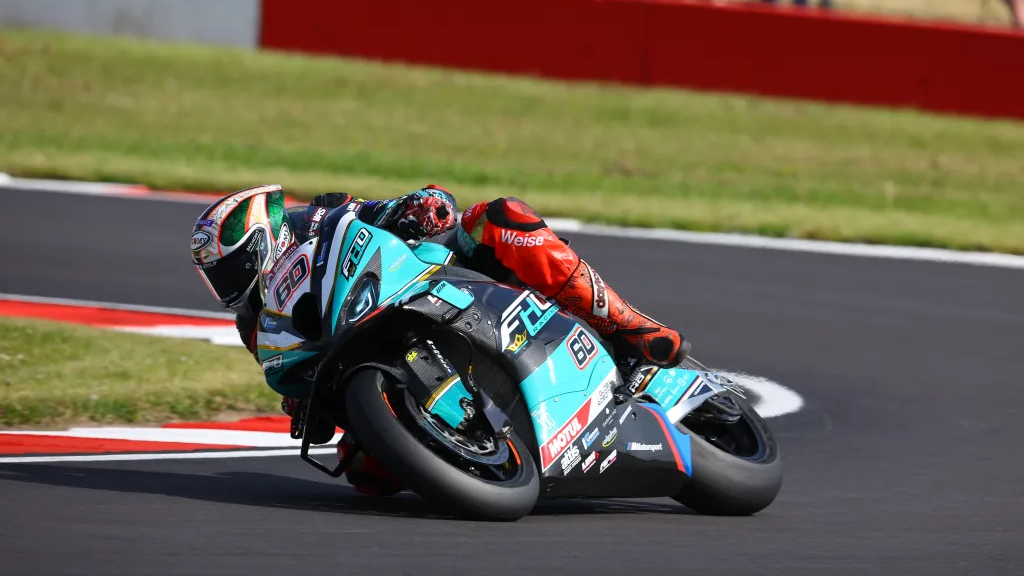 Peter Hickman, 2023 Donington Park BSB. - FHO Racing