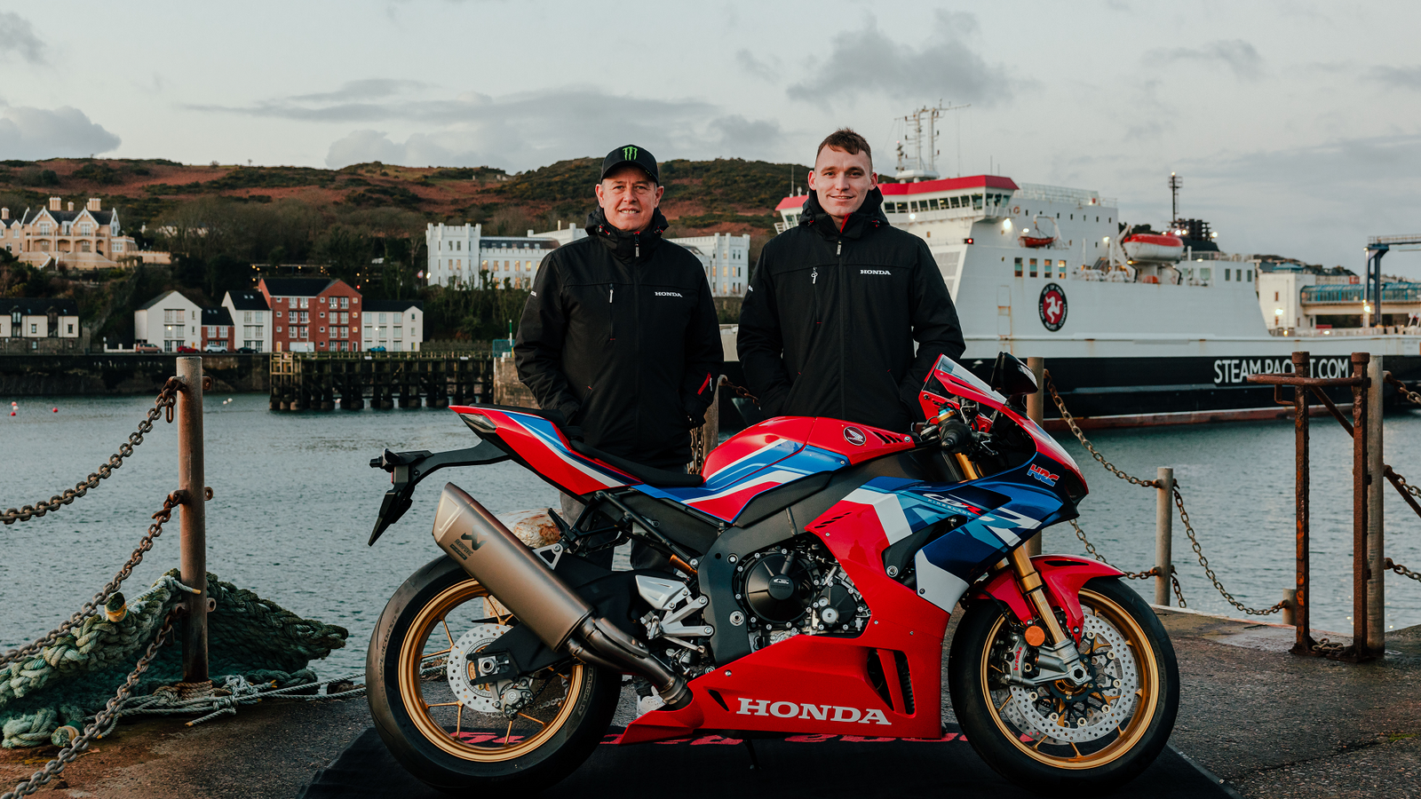 John McGuinness, Nathan Harrison with Honda CBR1000RR-R Fireblade. - Honda