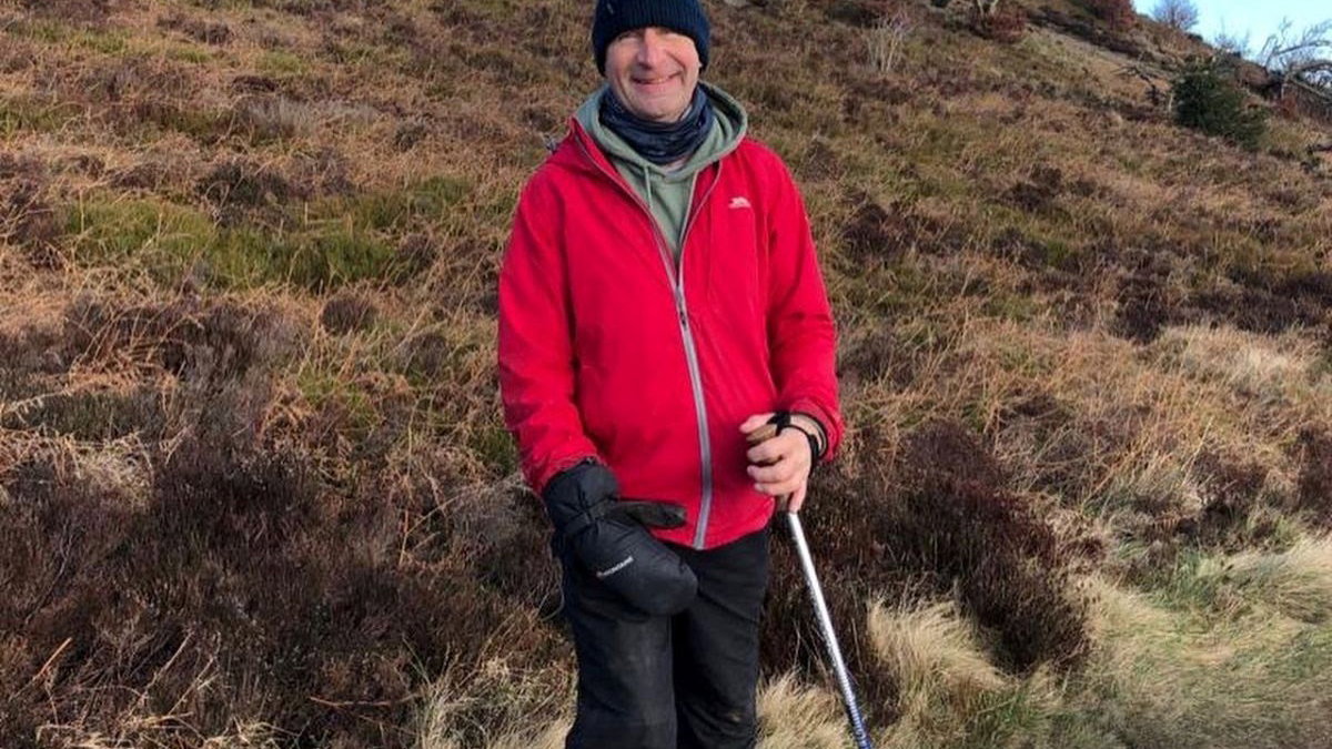 Andy Ibbott in preparation for Everest climb.