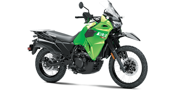 2023 Kawasaki KLR 650 S in Candy Lime Green