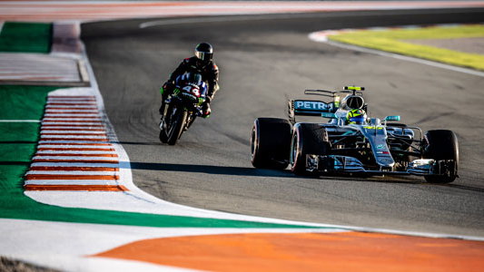 Valentino Rossi, Lewis Hamilton