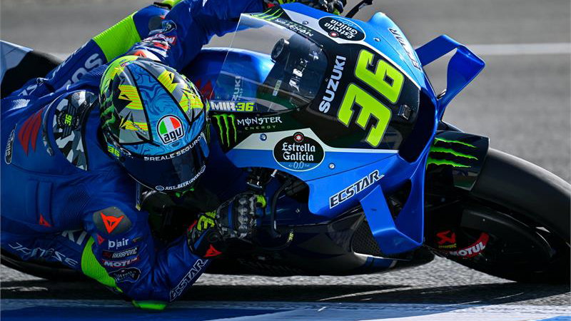 Joan Mir, 2022 Jerez IRTA MotoGP test. [credit: www.suzuki-racing.com].