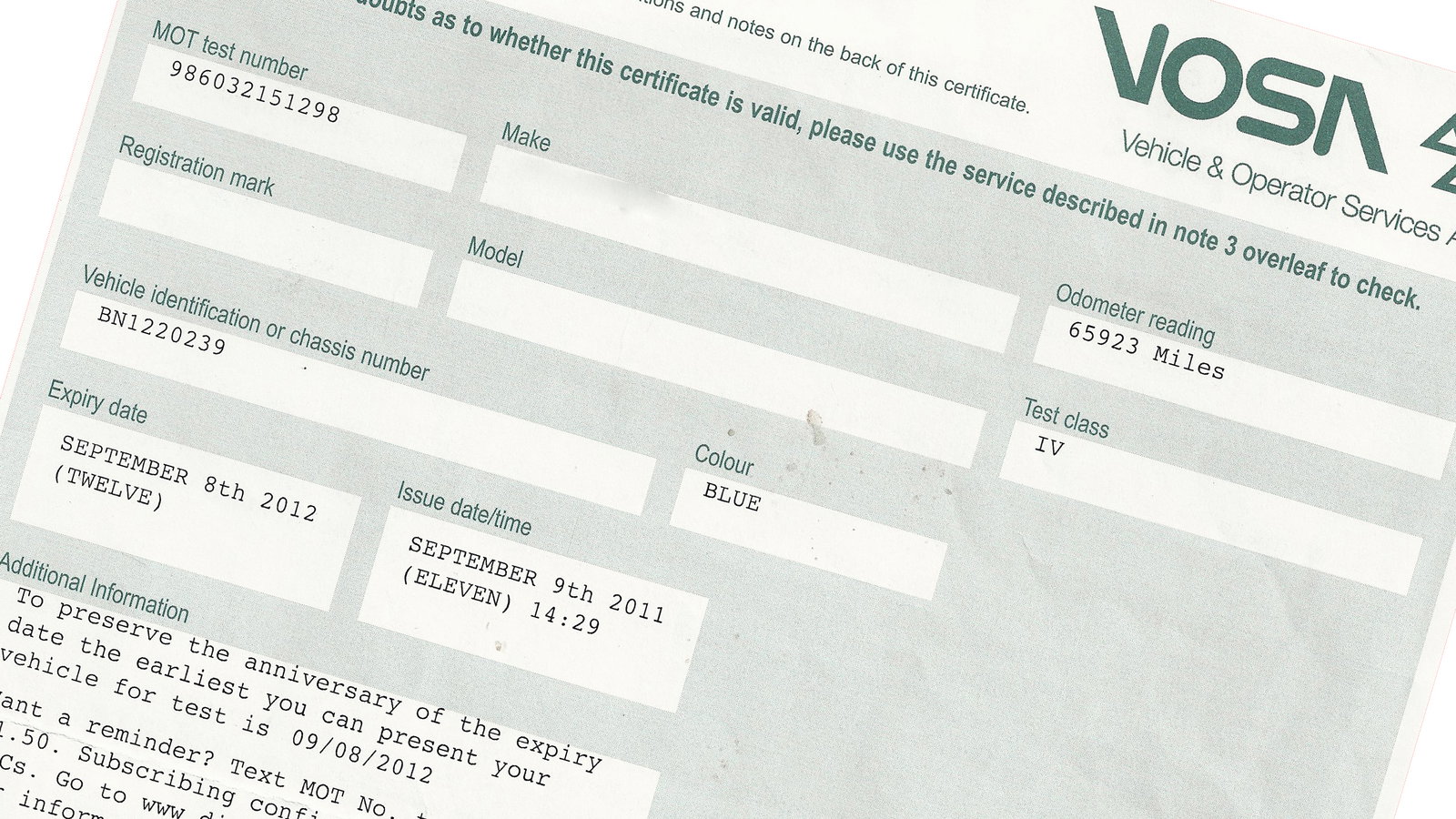 Top ten ways to fail your MoT