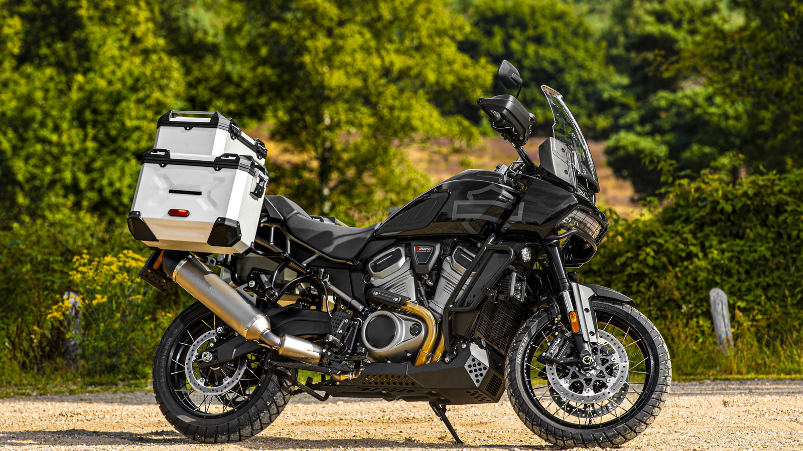 Harley-Davidson Pan America with Adventure Kit and Aluminium Luggage pack.