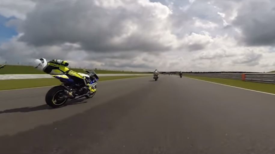 Snetterton track day crash