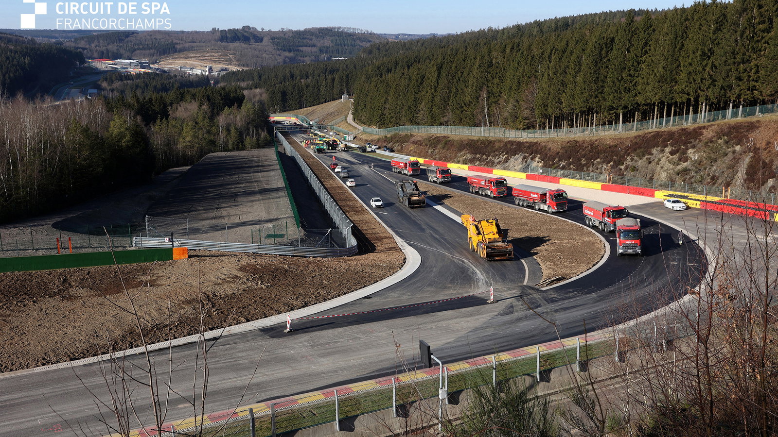 Spa-Francorchamps, turn nine re-design.