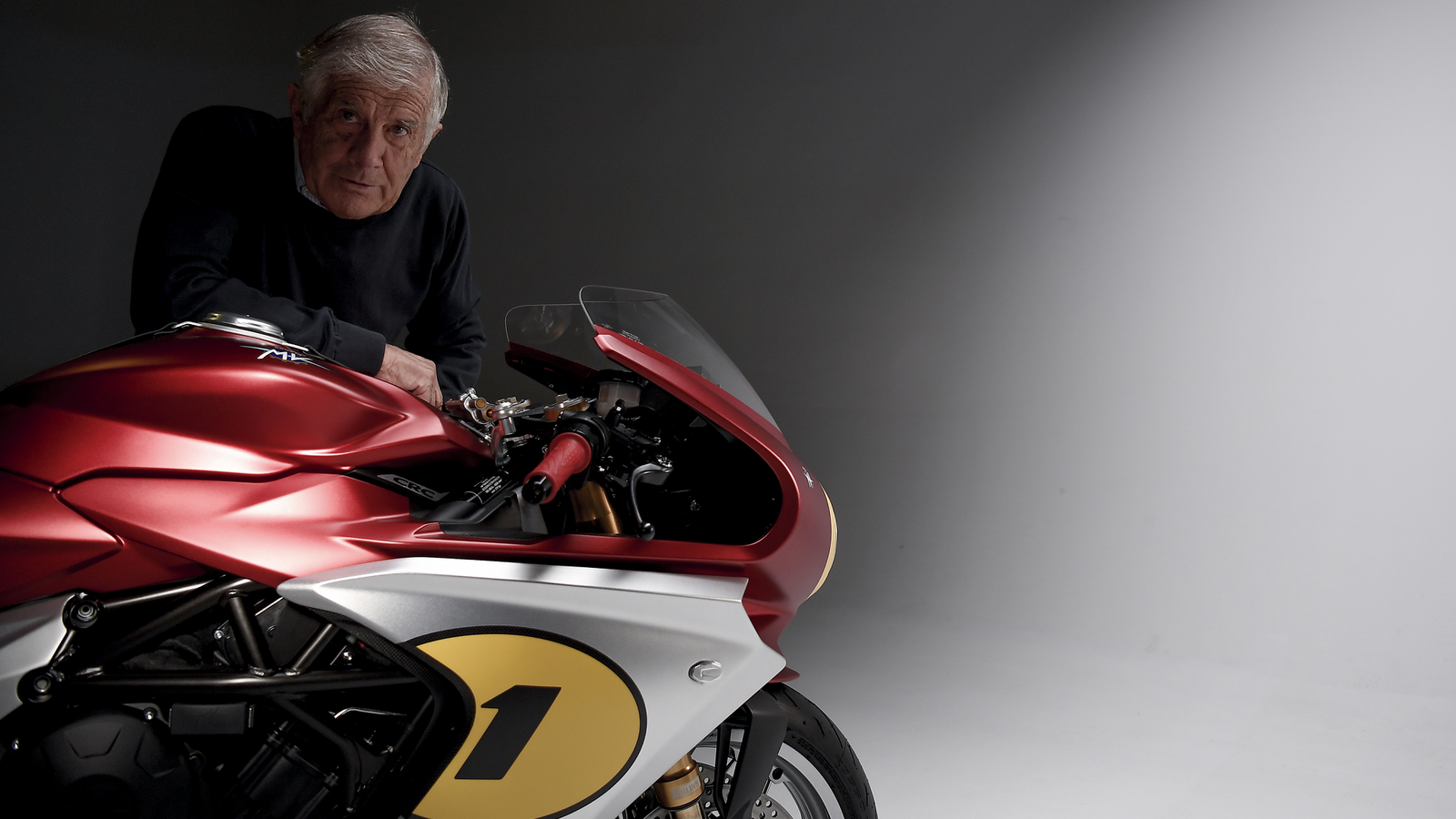 Giacomo Agostini with MV Agusta Superveloce Ago.