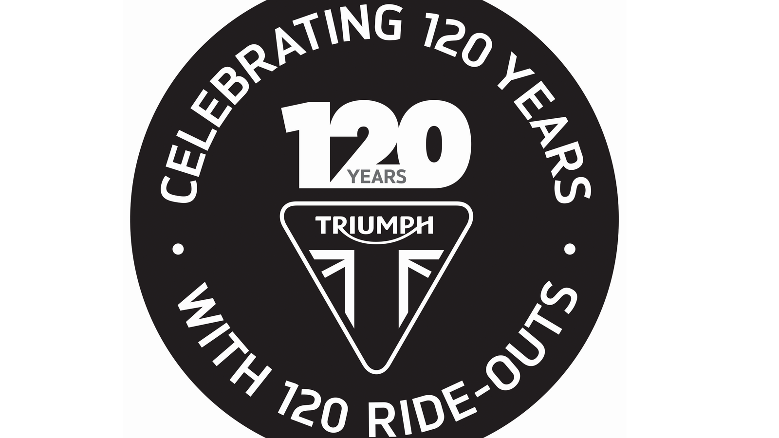 Triumph 120 ride-outs logo. - Triumph