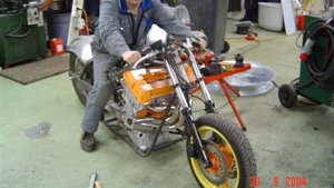 The SAAB-engined motorcycle