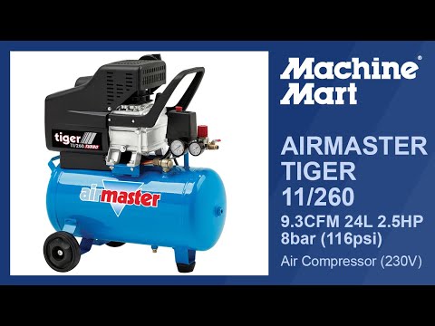 Airmaster Tiger 11/260 9.3CFM 24L 2.5HP Air Compressor