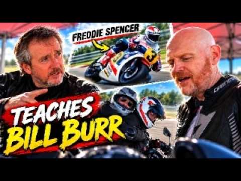 We Let a MotoGP Hall Of Famer Teach Bill Burr to Ride Our Bikes...