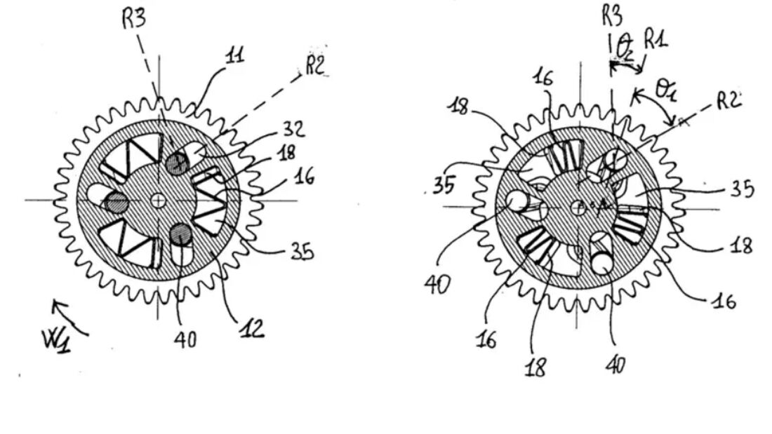 Piaggio VVT patent drawing.